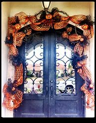 Image result for Front Door Halloween Decorations