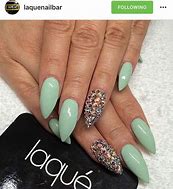 Image result for Mint Green Stiletto Nails