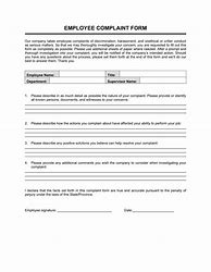 Image result for Blank Complaint Form Template