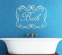 Image result for Bathroom Wall Decals Horizontal Clip Art