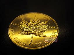 Image result for 1 Oz Gold Canadian Maple Leaf