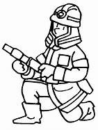 Image result for Firefighter Clip Art Free Black and White