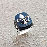 Image result for Fleur De Lis Men's Ring