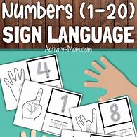 Image result for Sign Language Numbers Clip Art