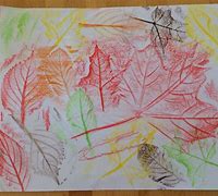 Image result for Autumn Leaf Rubbings