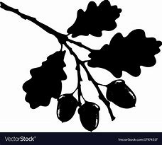 Image result for oak leaf silhouette vector