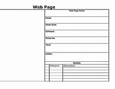 Image result for Webpage Creation Plan Form