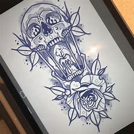 Image result for Sketches of Skull Tattoos