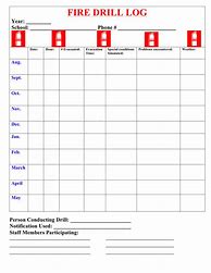 Image result for Sample Fire Drill Log