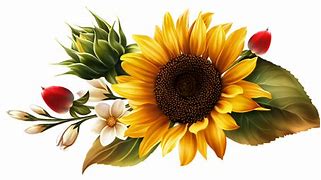 Image result for Watercolor Sunflower Clip Art Transparent