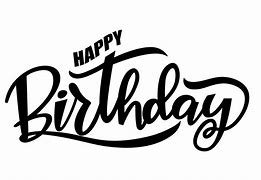 Image result for Happy Birthday Black Cursive