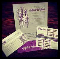 Image result for Purple Wedding Invitations