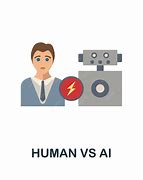 Image result for AI vs Human Vector Image