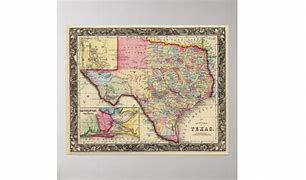 Image result for Texas County Map Poster