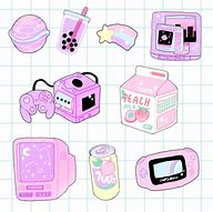 Image result for Kawaii Aesthetic Stickers