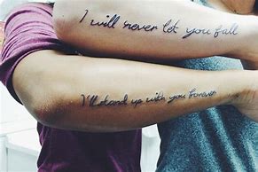 Image result for matching tattoos for friends quotes