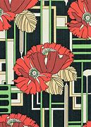 Image result for Art Deco Floral Wallpaper