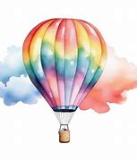 Image result for Beige Hot Air Balloon Watercolor