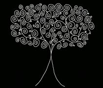 Image result for Apple Tree Clip Art Black and White Outline