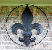 Image result for Outdoor Large Fleur De Lis Wall Decor