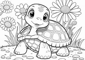 Image result for Fun Turtle Coloring Pages