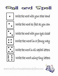 Image result for Spelling Dice Game