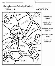 Image result for Math Coloring Pages Multiplication