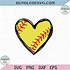 Image result for Softball Heart ClipArt