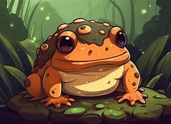 Image result for Black Cartoon Frog with a Crown