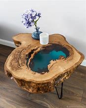 Image result for Slice of Tree Trunk Table