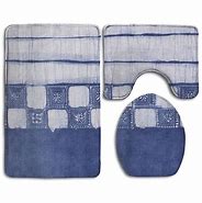 Image result for Indigo Blue Bathroom Rugs