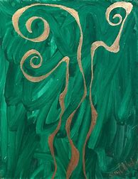 Image result for Light Green Tree Painting