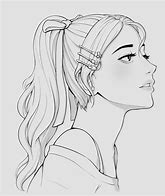 Image result for Girl Line Art