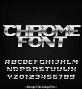 Image result for Free Chrome Font