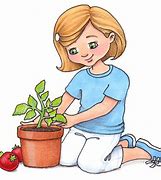 Image result for Girl Planting Cartoon