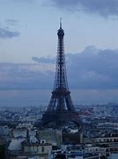 Image result for Paris Skyline Arc De Triomphe and Eiffel Tower