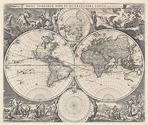 Image result for Antique World Map Print