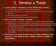 Image result for Apush Thesis Statement Examples