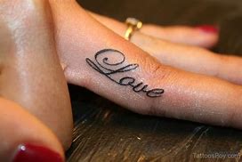 Image result for Love Tattoo On Finger