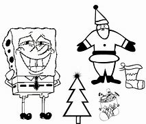 Image result for Spongebob Santa Coloring Page