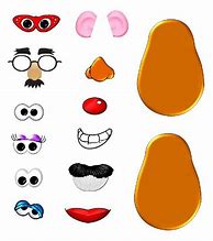 Image result for Foldable Paper Template Mr Potato Head