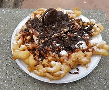 Image result for Deep Fried Funnel Cake with Oreo