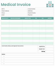 Image result for Medical Billing Invoice Template