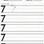 Image result for Number Seven Worksheet Kindergarten