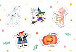 Image result for Halloween Scene Art Stickers