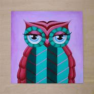 Image result for Colorful Owl Print