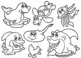 Image result for Free Sea Life Coloring Pages