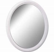 Image result for Oval White Wall Mirror