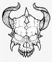 Image result for Devil Tribal Line Art