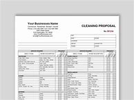 Image result for Free Printable Cleaning Proposal Forms